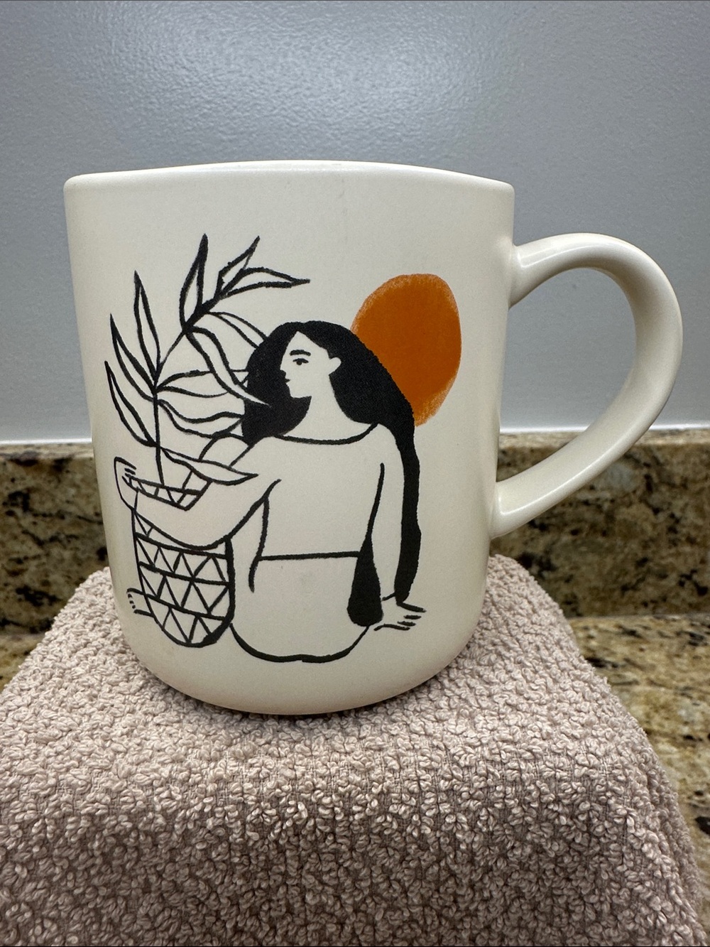 ☕️🧡🪴Opalhouse Plant Person Stoneware Mug